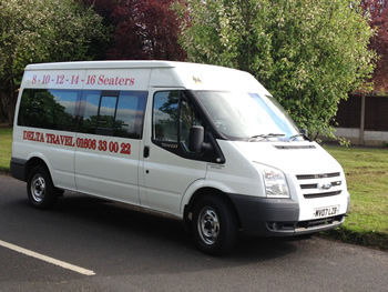 Upto 16 seater minibuses available